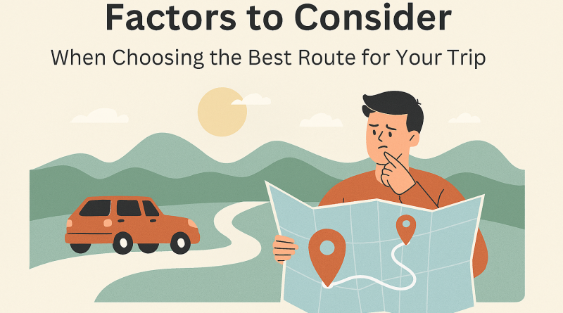 factors for best road trip route planner